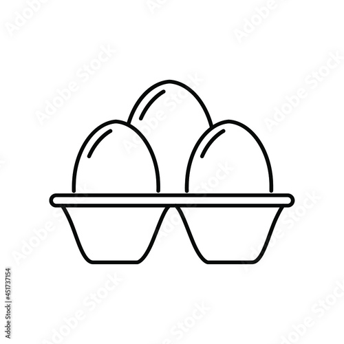 egg icon set. egg pack symbol vector elements for infographic web