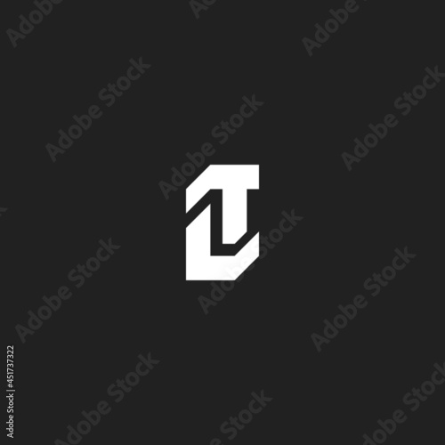 initial letter LT monogram logo design. minimal vector graphic alphabet symbol template.