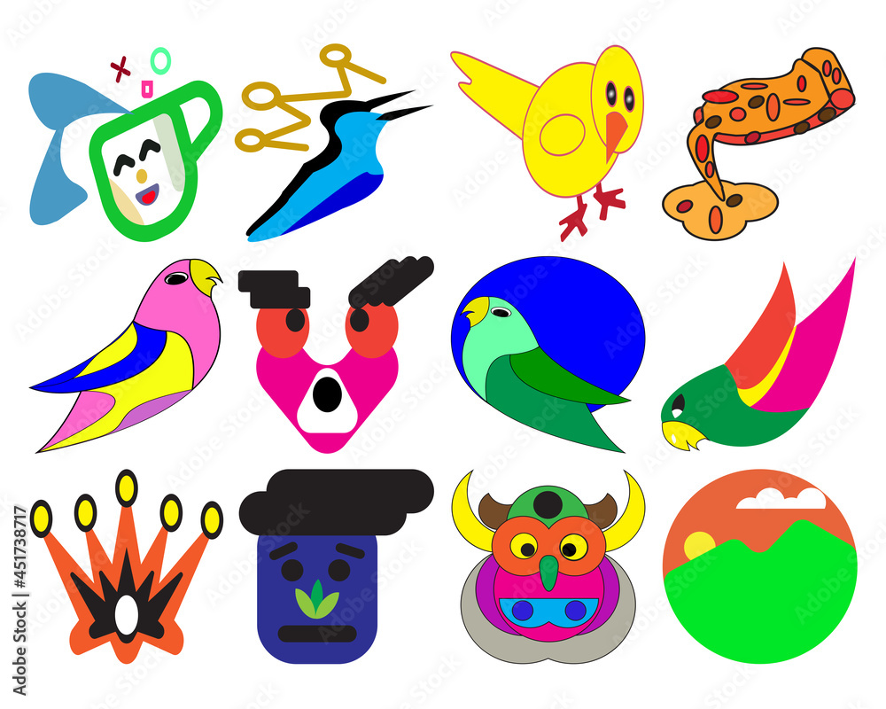 children's book covers icon set children's book covers icon set