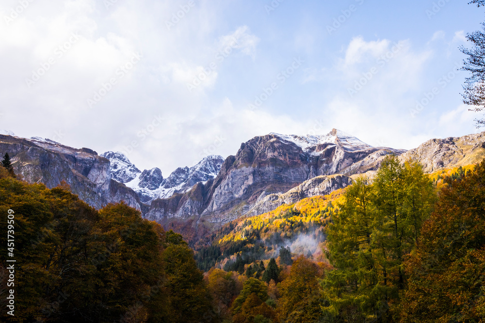 Autumn in Somport, Pyrenees, France