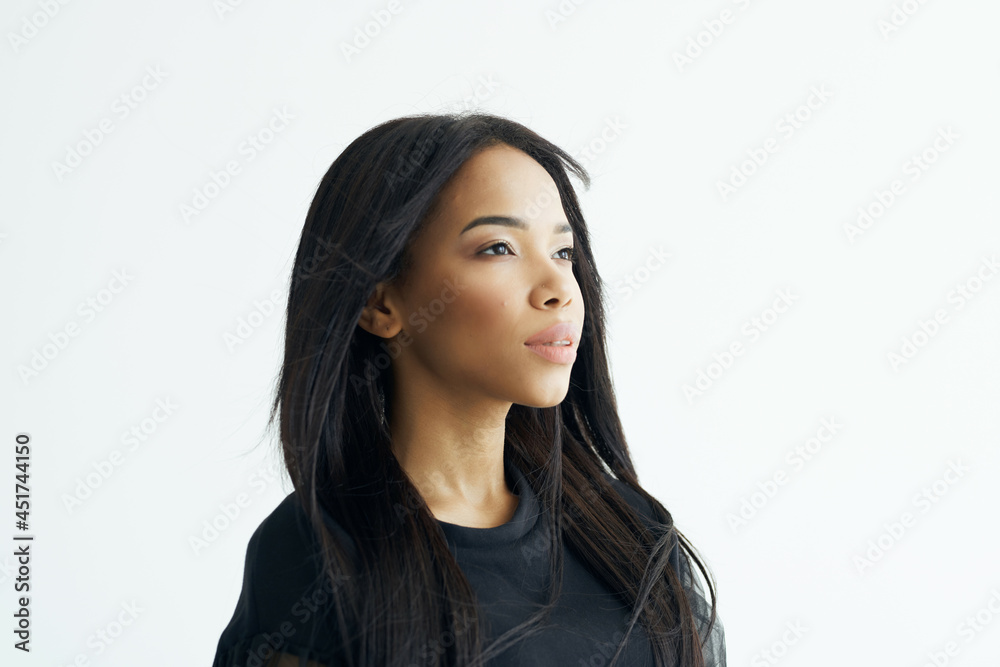 attractive african woman fashion hairstyle elegant style attractive african woman fashion hairstyle elegant style