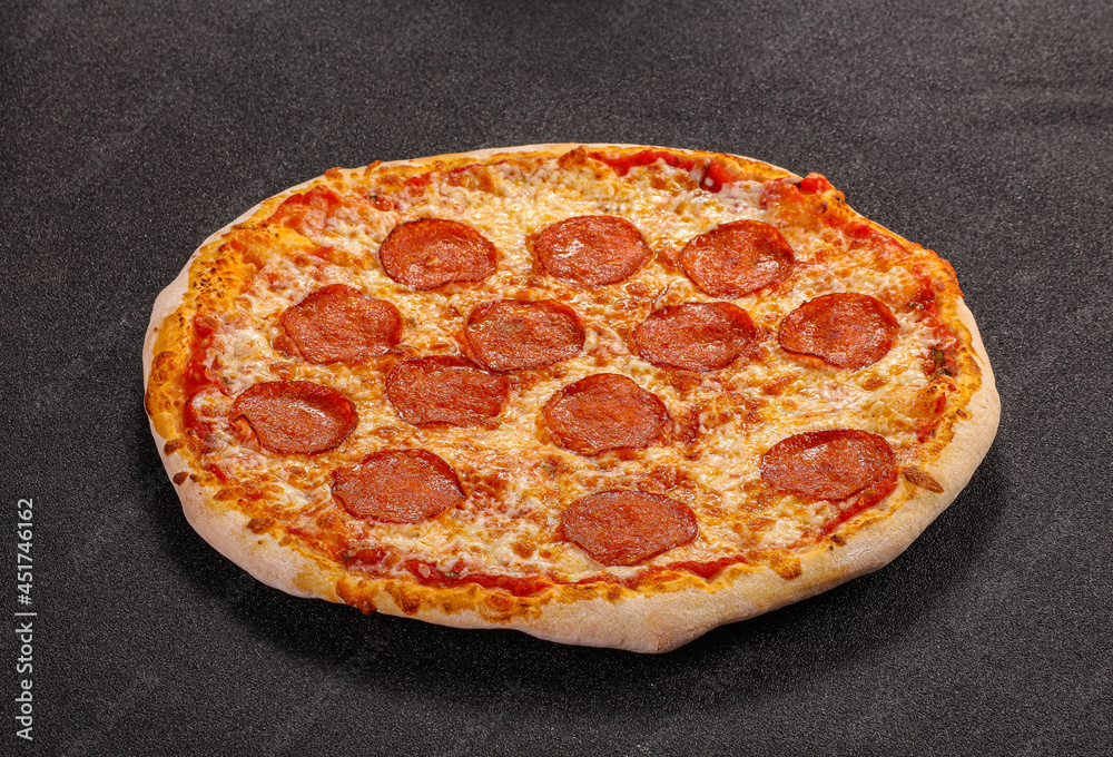 Italian traditional Pizza with pepperoni