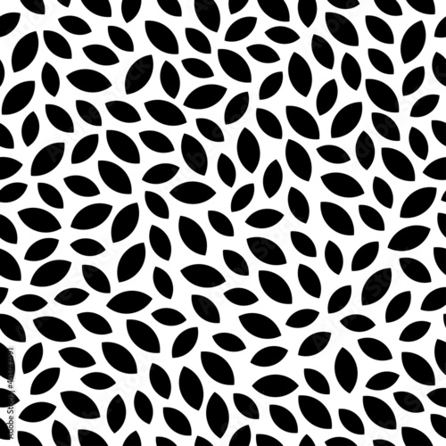 Seamless pattern with abstract leaves