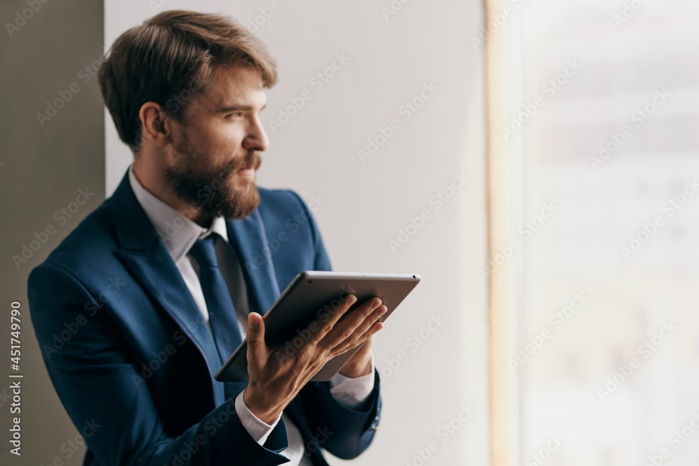 man in suit professional job technology tablet official man in suit professional job technology tablet official