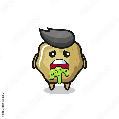 the cute loose stools character with puke
