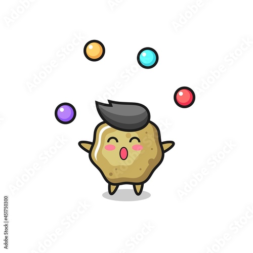 the loose stools circus cartoon juggling a ball