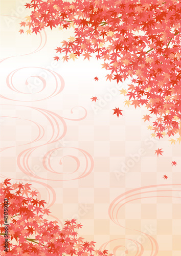 紅葉の背景_たて