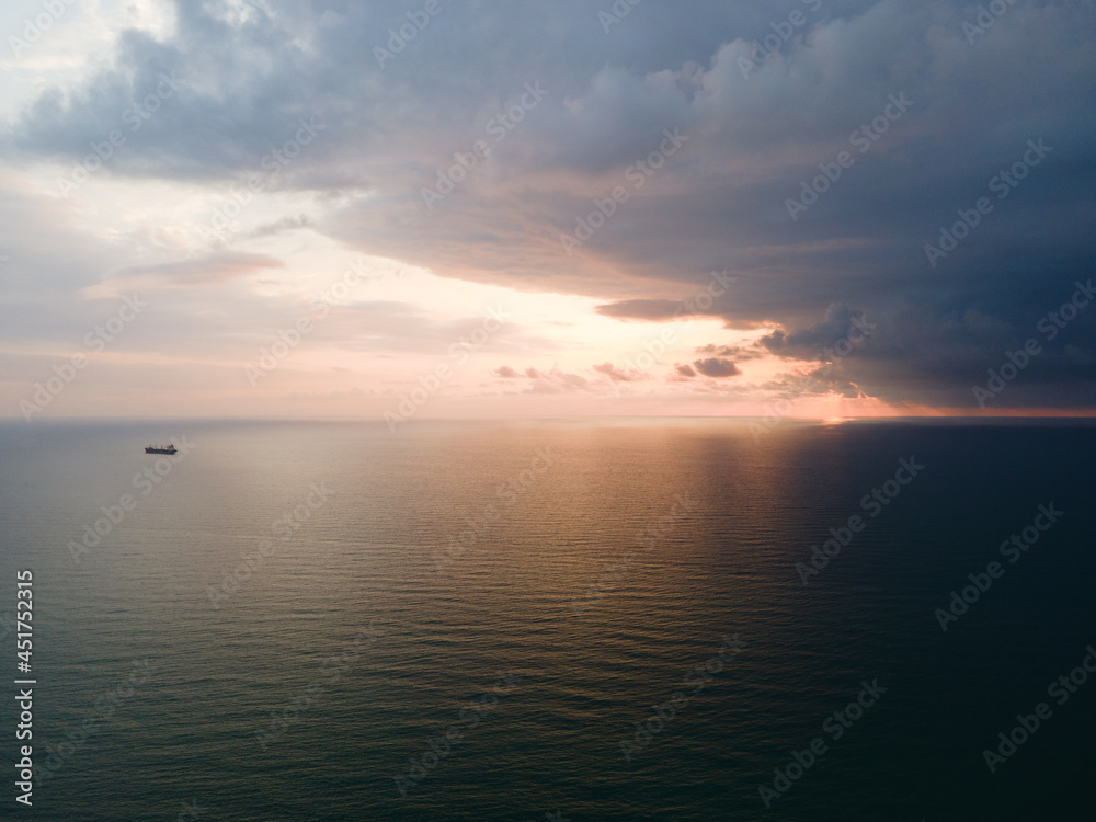 Batumi seaside view blue coast black beach Ureki Batumi seaside view blue coast black beach Ureki