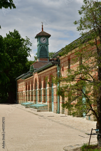 Paris; France - july 8 2021 : the Auteuil greehouses garden in the 16th arrondissement photo