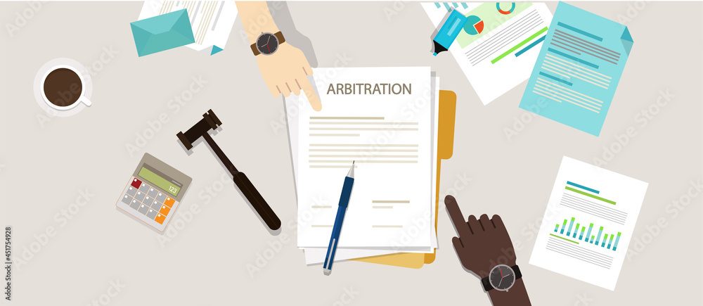 arbitration law dispute legal resolution conflict - obrazy, fototapety, plakaty 