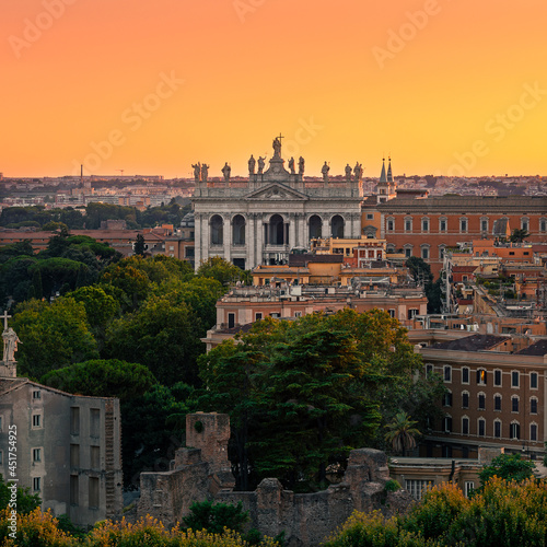 Rome San Giovanni sunset view