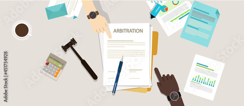 arbitration law dispute legal resolution conflict photo