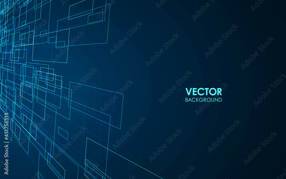 四角形の背景 ベクター素材 黒背景 Stock Vector Adobe Stock