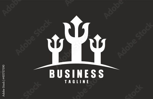 three trident logo