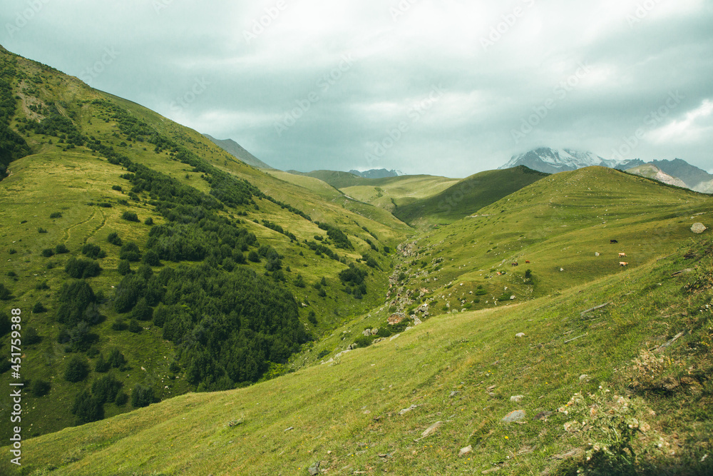 
A beautiful landscape photography with Caucasus Mountains in Georgia
