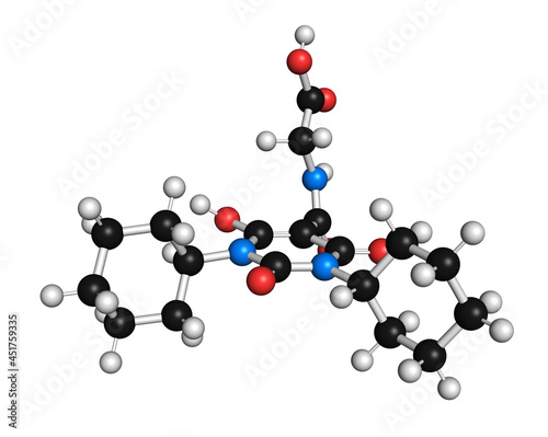 Daprodustat drug molecule, illustration photo