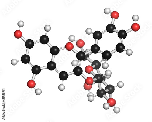 Ideain plant pigment molecule, illustration photo