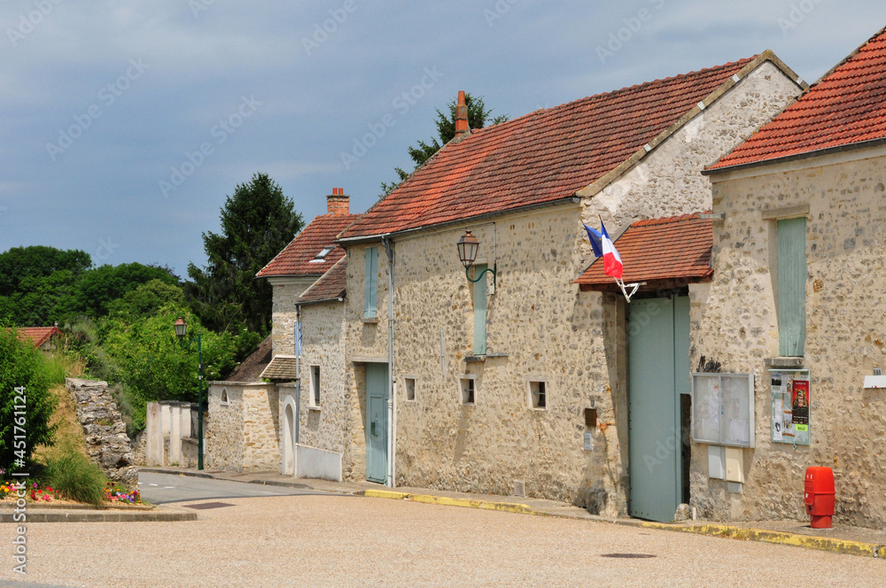 Sailly, France - june 29 2018 : picturesque village