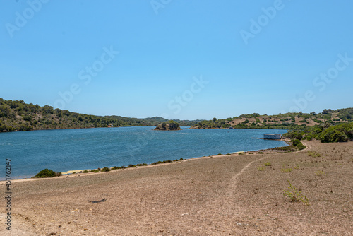 Addaia Creek in Minorca, Balearic Islands, Spain. photo