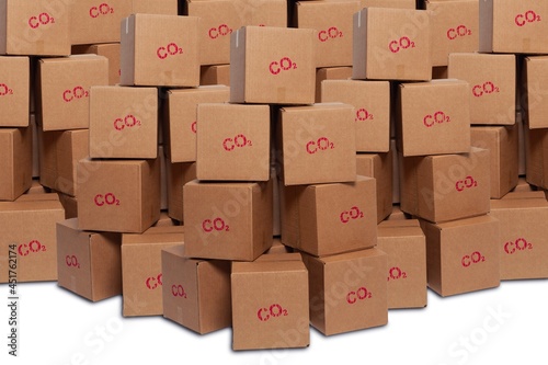 Carbon dioxide storage, conceptual composite image