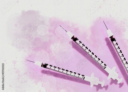 Medical syringes, illustration photo