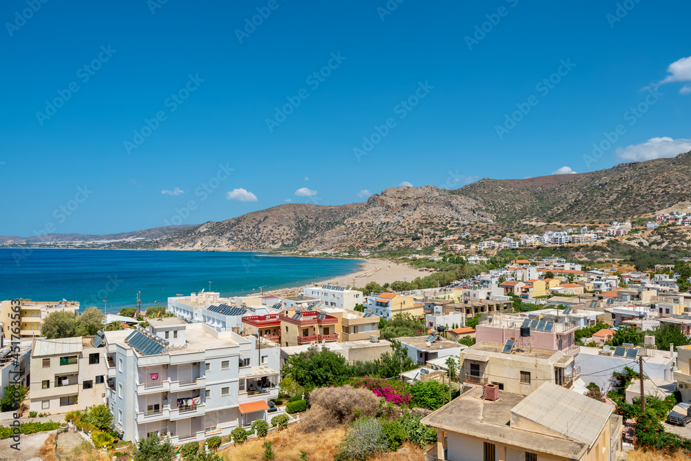 Paleochora top view. Crete, Greece