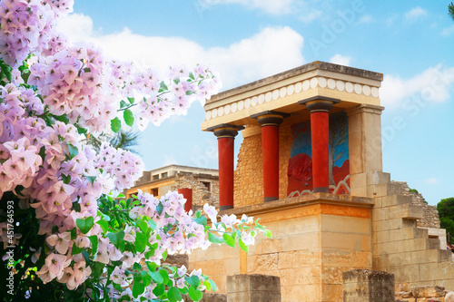 Knossos palace at Crete, Greece photo