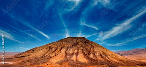 Volcanic landscape, Fuerteventura, Canary Islands photo