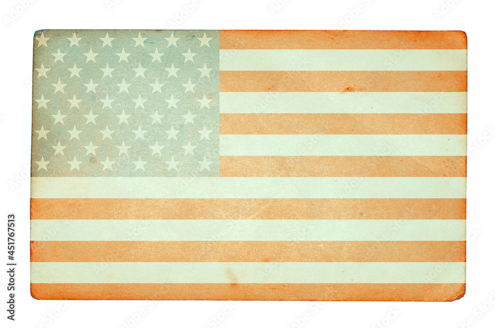 Obraz premium Grunge USA Flag background texture
