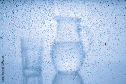 Water jug and glass photo