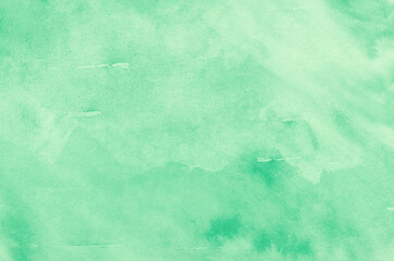 Abstract green watercolor background texture