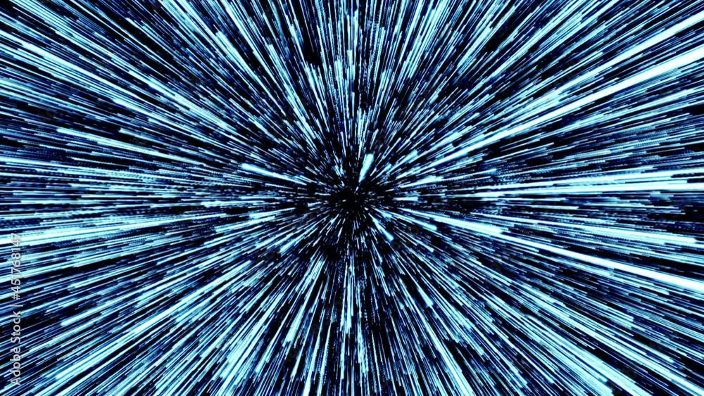 Speed Transition Motion background with moving geometric shapes. Hyper Speed Transition ...