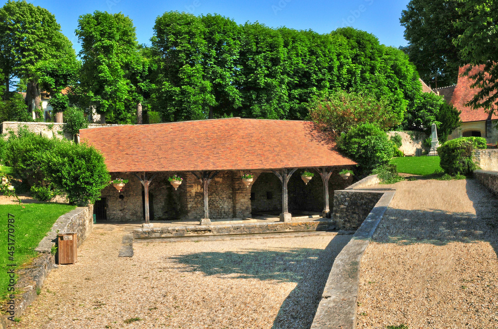 Goussonville , France - june 12 2017 : the village in summer