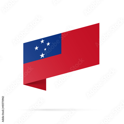 Free Download Samoa flag state symbol isolated on background national banner. Greeting card National Independence Day of the Independent State of Samoa. Illustration banner with realistic state flag. - GFXLoad