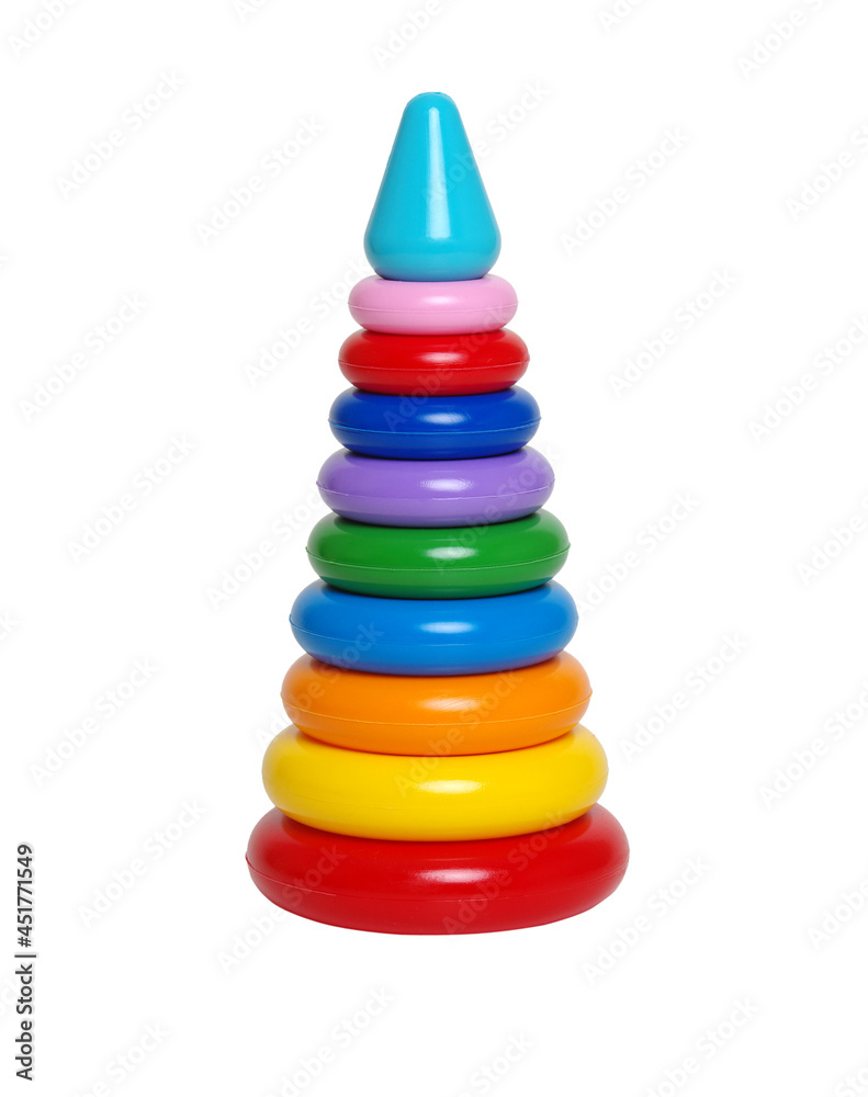 Toy pyramid isolated on white Toy pyramid isolated on white