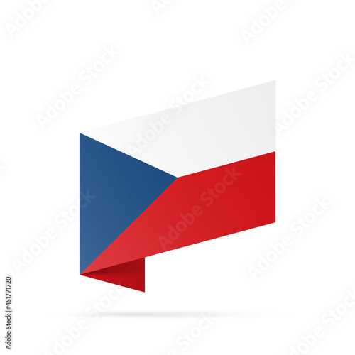 Czechia flag state symbol isolated on background national banner. Greeting card National Independence Day of the Czech Republic. Illustration banner with realistic state flag. Free Download Czechia flag state symbol isolated on background national banner. Greeting card National Independence Day of the Czech Republic. Illustration banner with realistic state flag. - GFXLoad