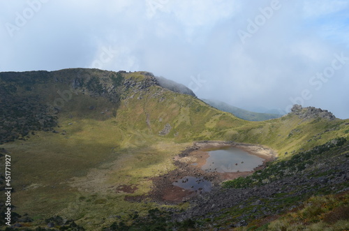 landscape with fog