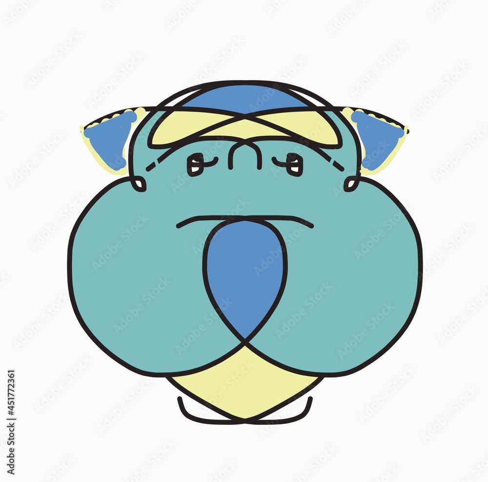 Obraz premium blue dog