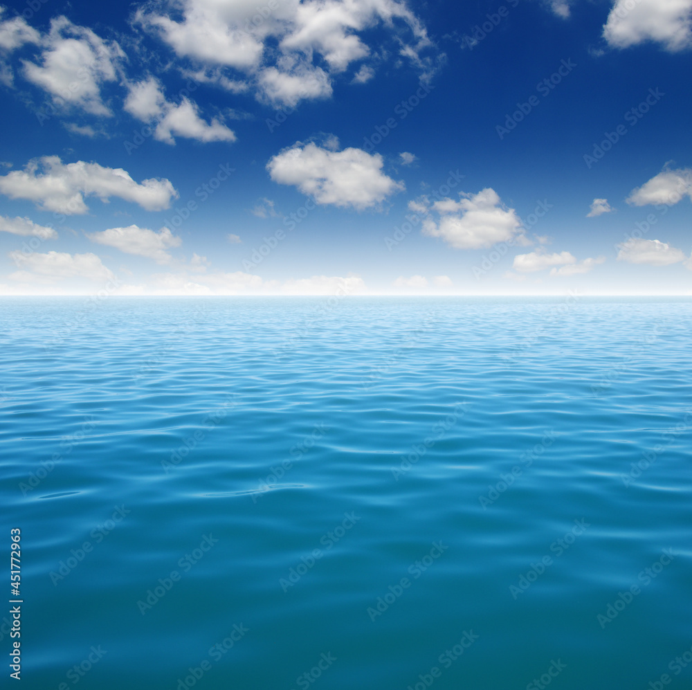 Obraz premium Blue sea water surface