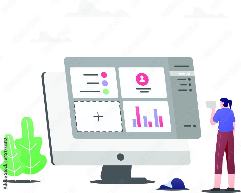 monitor with the sale graph monitor with the sale graph