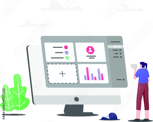 monitor with the sale graph