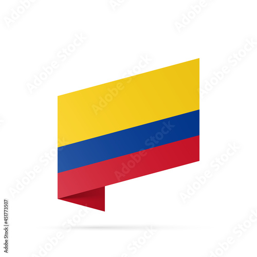 Free Download Colombia flag state symbol isolated on background national banner. Greeting card National Independence Day of the Republic of Colombia. Illustration banner with realistic state flag. - GFXLoad
