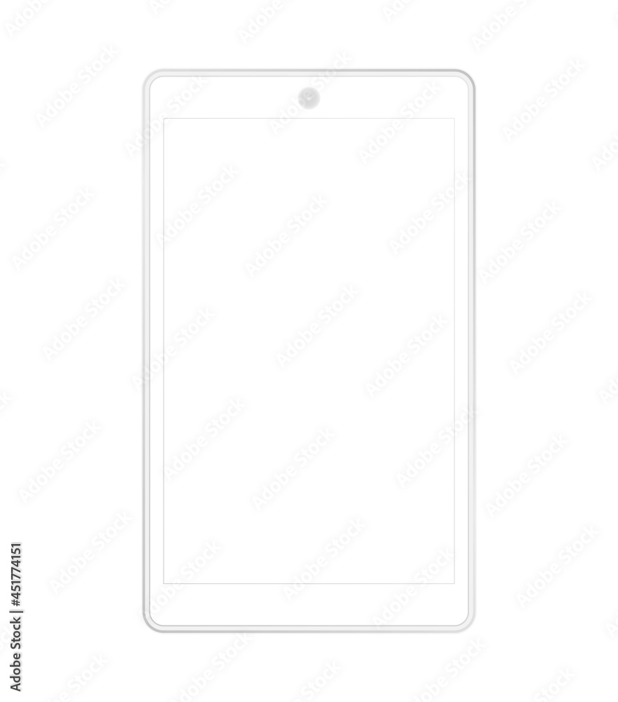 Tablet mockup with empty blank screen line design Tablet mockup with empty blank screen line design