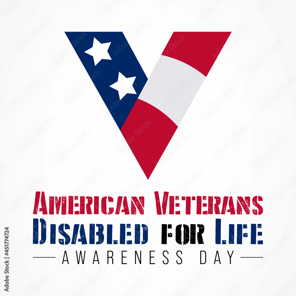 American Veterans disabled for life awareness day is observed every year on October 5, to recognize men and women who return from war with life altering injuries. Vector illustration American Veterans disabled for life awareness day is observed every year on October 5, to recognize men and women who return from war with life altering injuries. Vector illustration