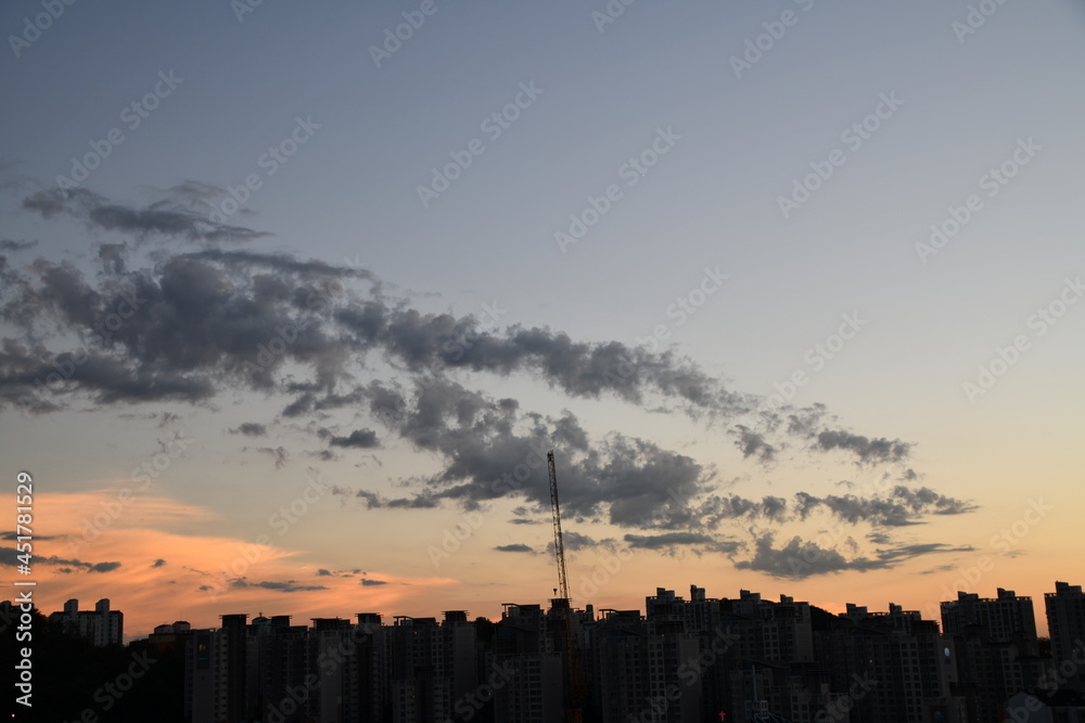 물고기 모양 구름