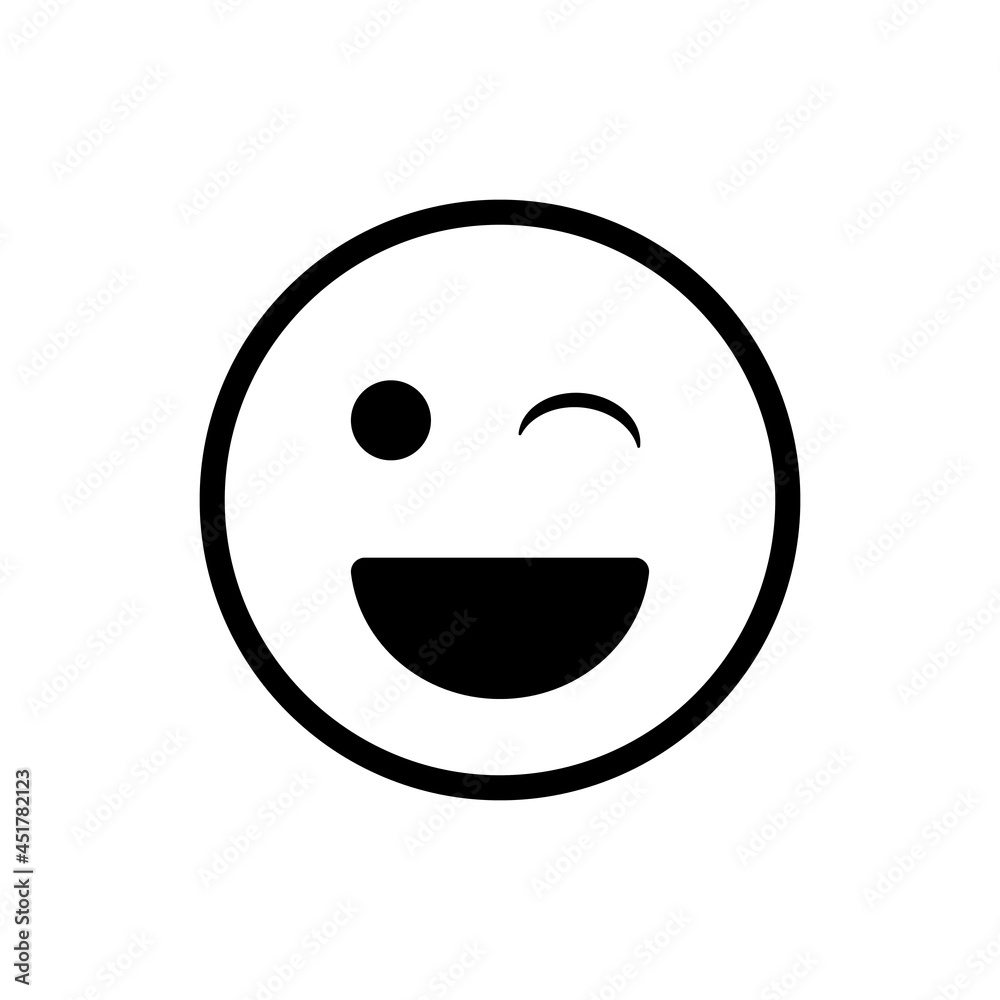 Smile Face Emoticon Icon Vector Illustration Smile Face Emoticon Icon Vector Illustration