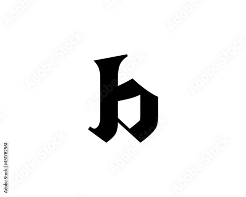 B and BB letter logo design vector template