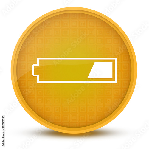 1 third charged battery luxurious glossy yellow round button abstract Free Download 1 third charged battery luxurious glossy yellow round button abstract - GFXLoad