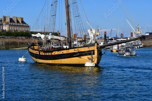 Saint Malo, France - september 7 2020 : Le Renard boat