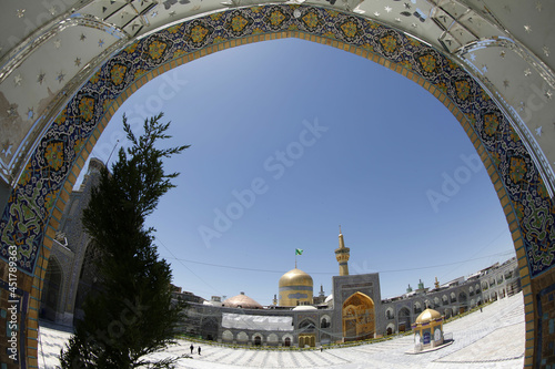 The shrine of Imam Ali bin Musa Al-Rida in Mashhad, Iran photo